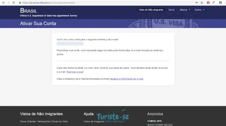 Agendamento Visto Americano 4 - Turiste-se